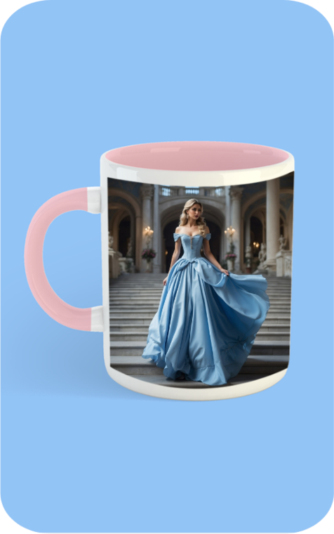 cindrella printed mug