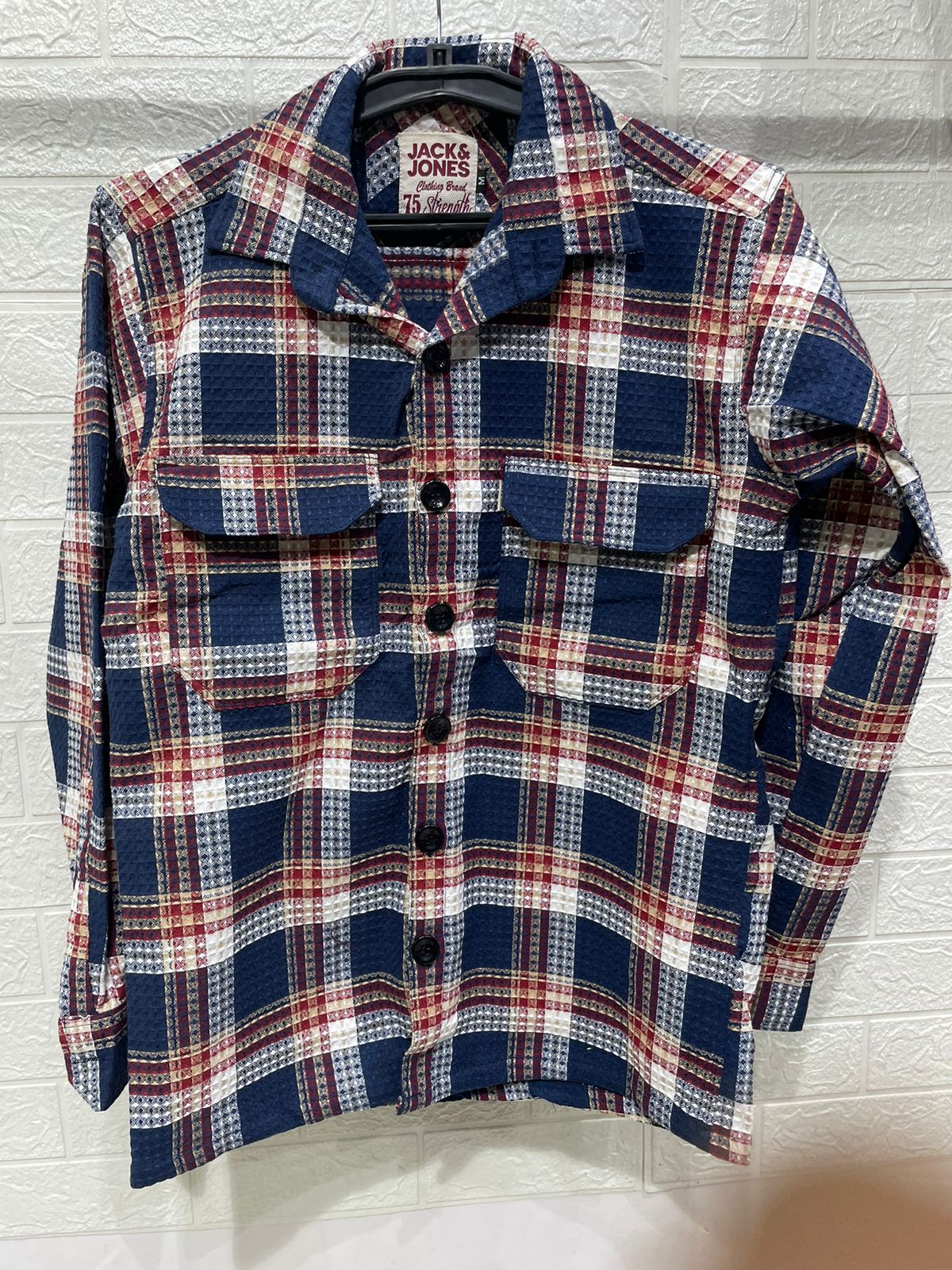 woffle check shirt