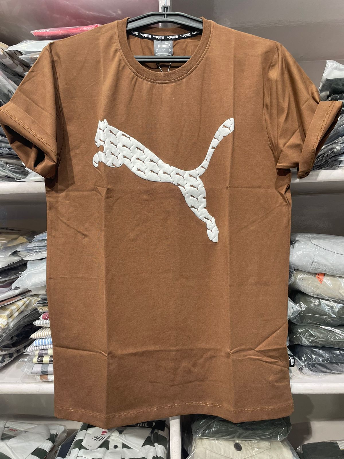puma printed half tshirt