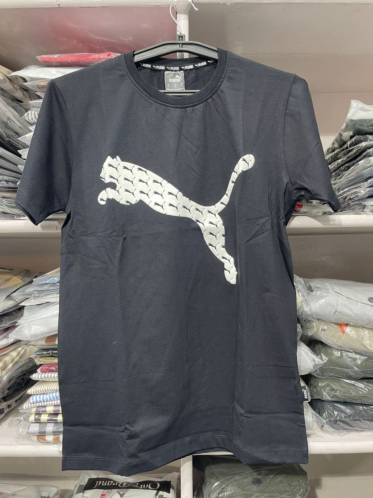 puma printed half tshirt