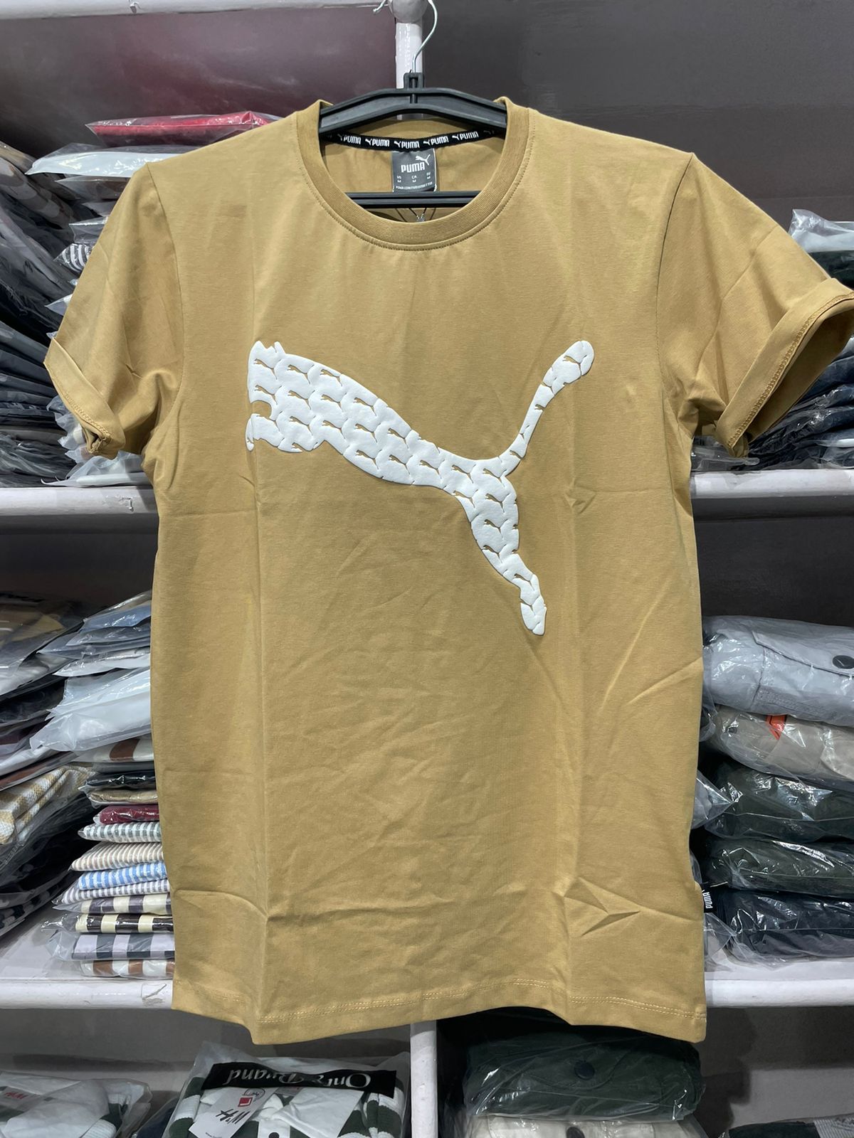 puma printed half tshirt