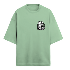 Lazy But Crazy" Panda Graphic T-Shirt